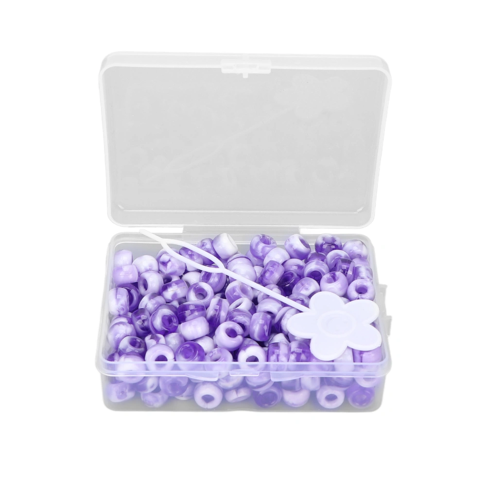 200pcs Hair Beads Fashion Acrylic Candy Mixed Colors DIY Hair Decoration Beads for HairPurple