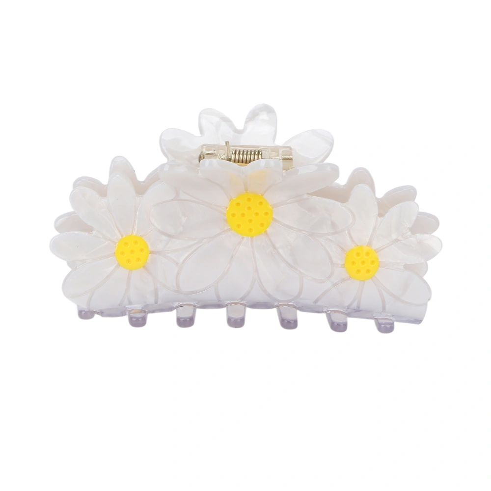 Hair Claw Clips Elegant Flower Shape Fashionable Hair Clip Styling Tool Accessories for WomenLarge White Daisy