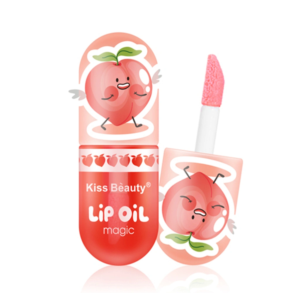 Peach Lip Gloss Temperature Change Capsule Lip Glaze Color Changing Moisturizing Lipstick Improve Dryness Lip Glaze