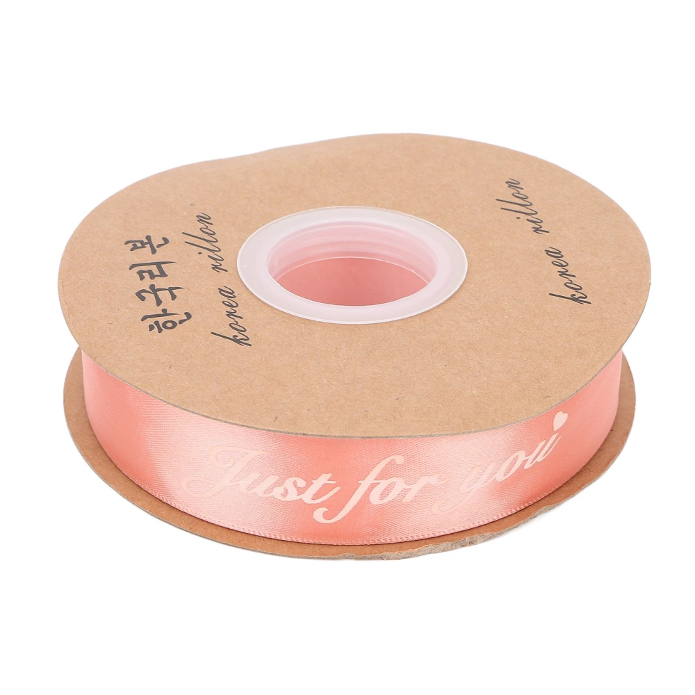 1in Wide Satin Ribbon 45 Yards for Gift Packaging Wrapping Flowers Craft Decoration DIY Hair AccessoriesChampagne Pink