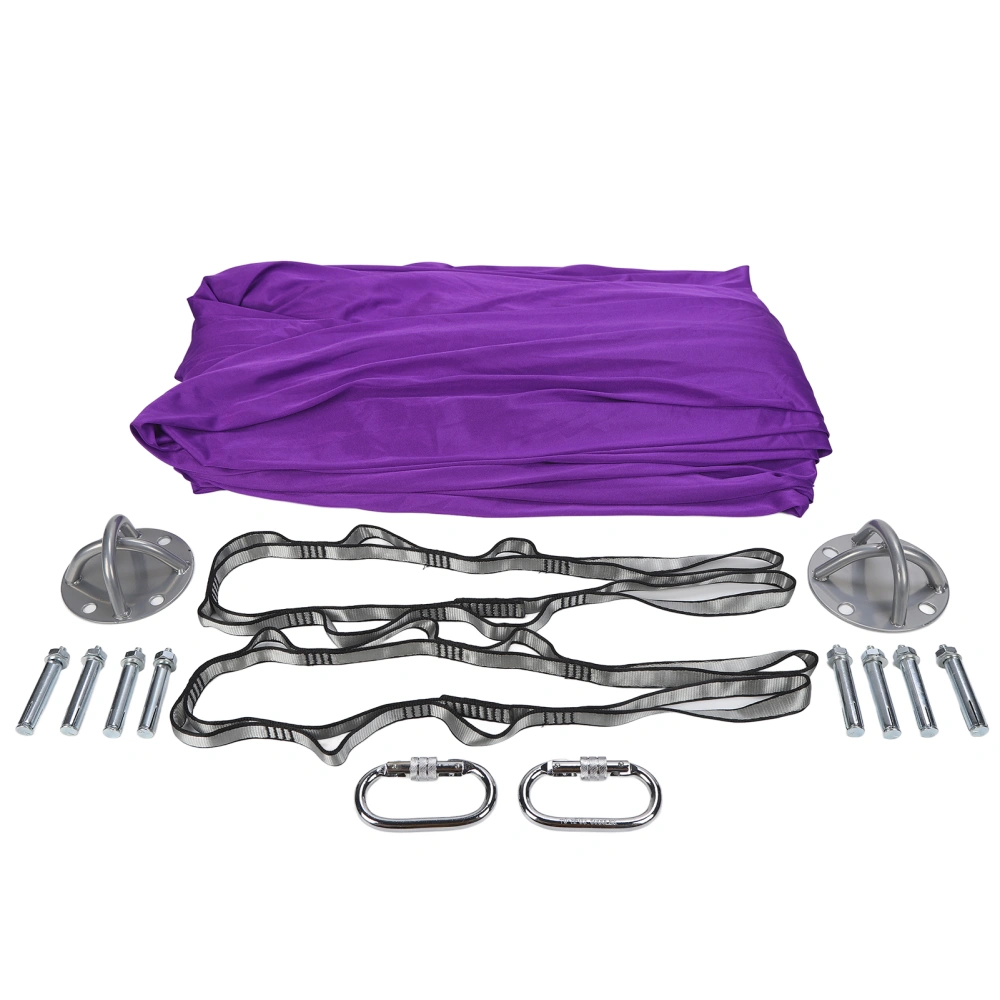 Yoga Hammock Polyamide Flexibility Multifunction Relief Back Pain Yoga Swing Fitness HammockPurple