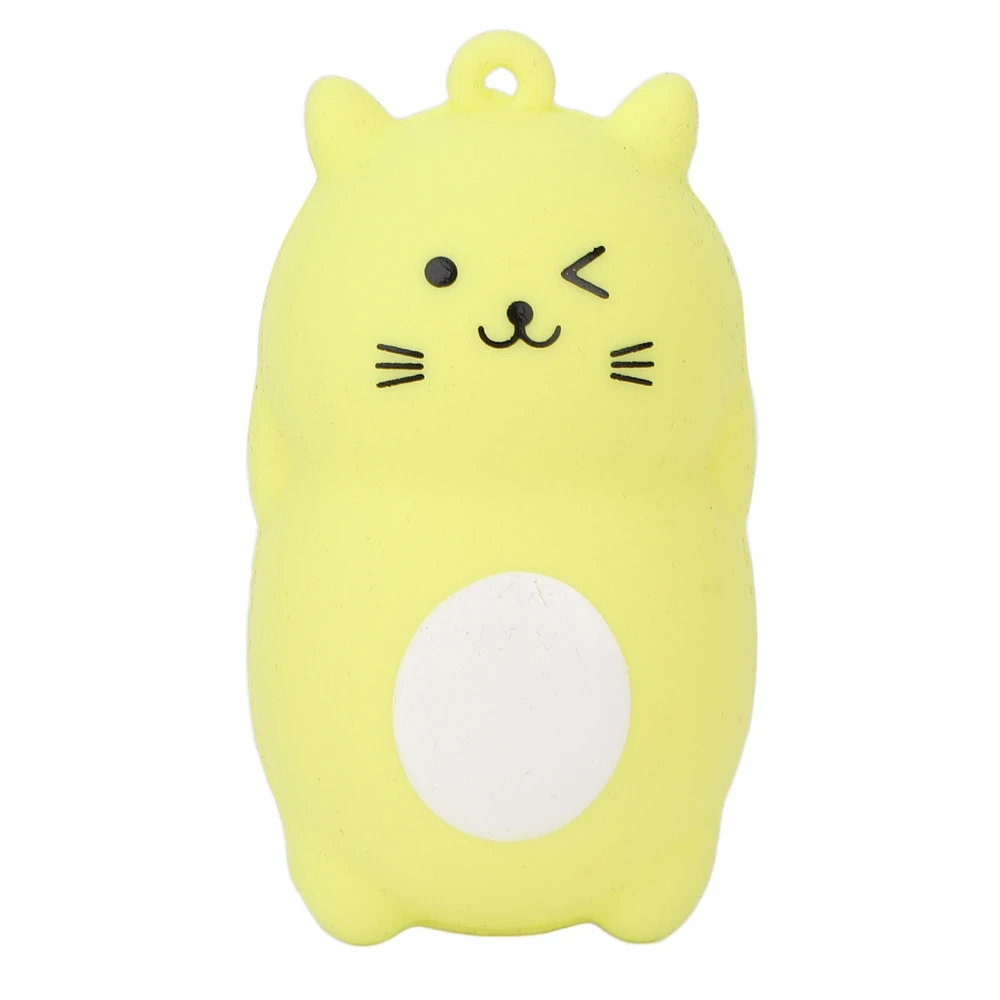 Handheld Silicone Hand Warmer Shell Portable Cute Cartoon Cat Styling for Winter Indoor OutdoorYellow