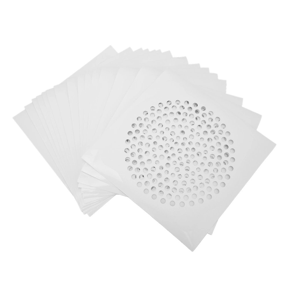 Drain Filter Stickers Disposable Mesh Anti Blocking Shower Hair Catcher Sticker for Bathroom Kitchen Salon15pcs