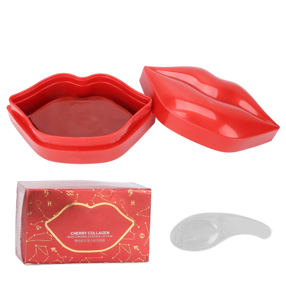 Moisturizing Lip Mask Cherry Collagen Deep Moisturizing And Hydrating Lip Care for Dry Lips