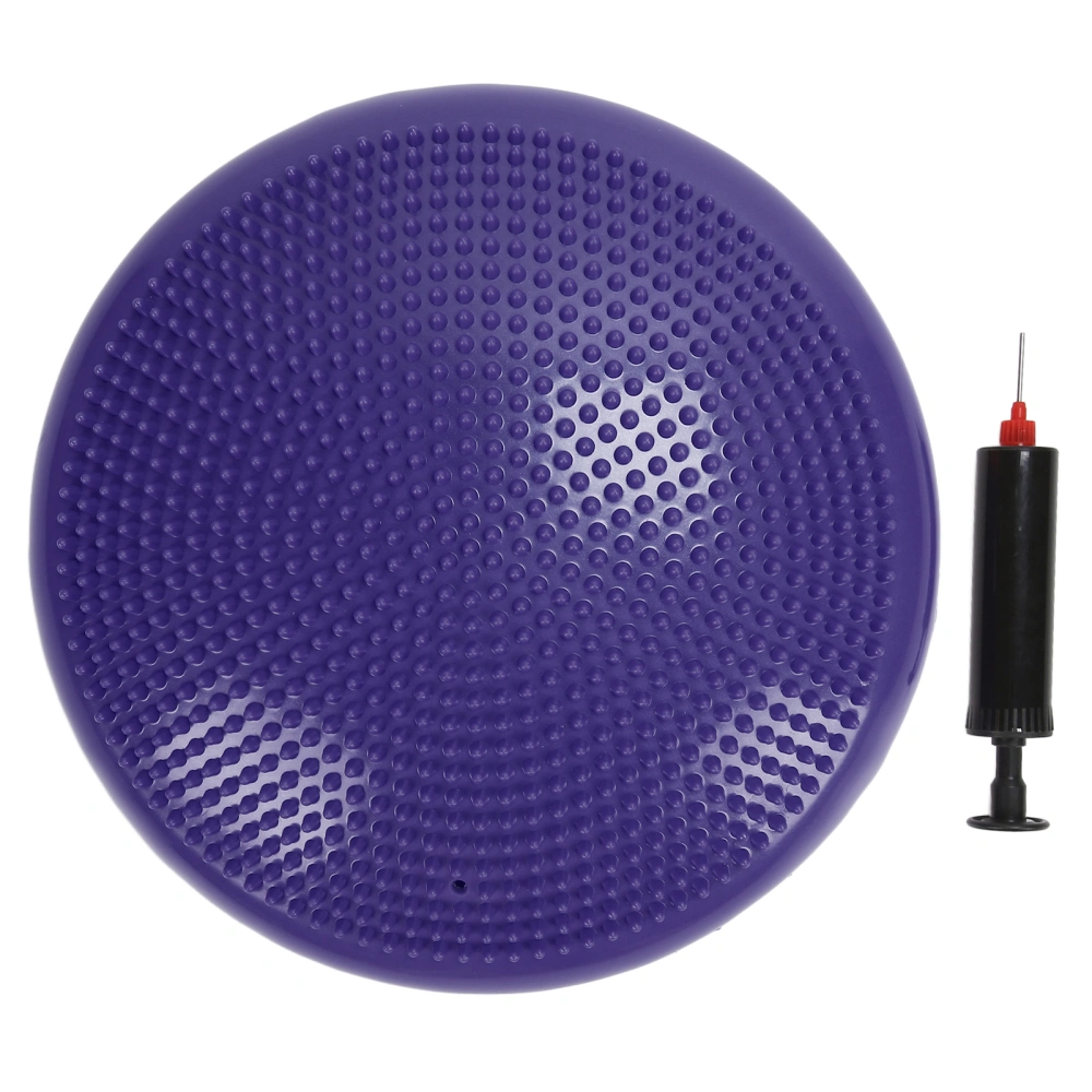 Professional Balance Disc Cushion Mat Yoga Massage Ball Pad Fitness Exercise Training BallPurple