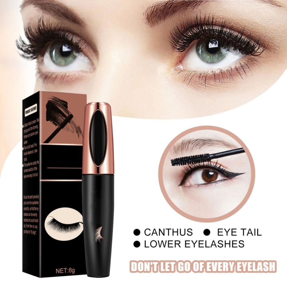 Slim and Thick Mascara Waterproof Eyelash Mascara Natural Curling Lash Mascara for Daily and Party