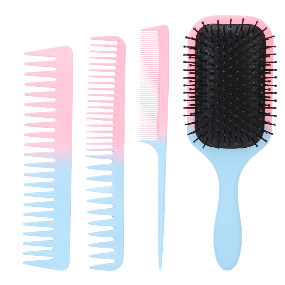 Hair Brush and Comb Set TipTail Comb Airbag Brush Wide Tooth Comb Double Tooth Comb for Hair Care