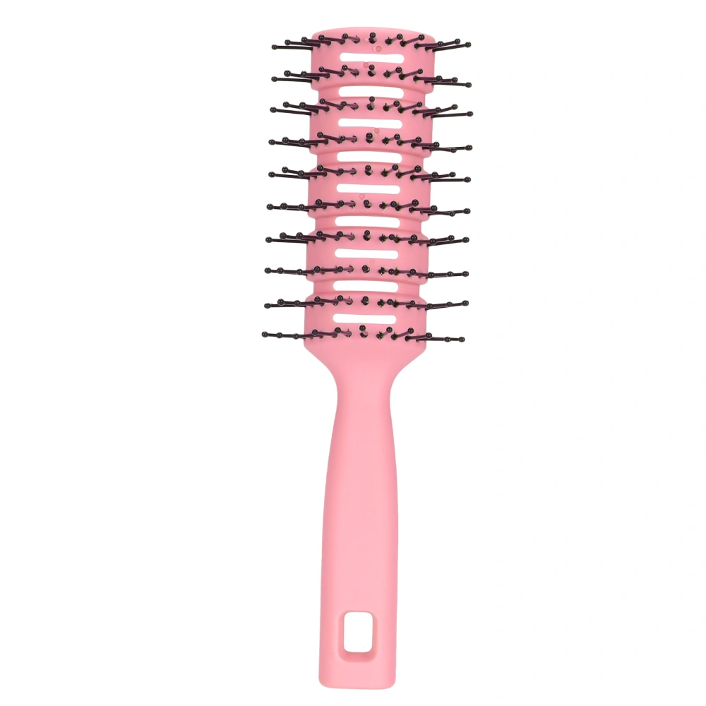 Detangling Hair Brush ABS Anti Static Non Slip Vented Massage Hair Brush with Hanging Hole for Hair CarePink