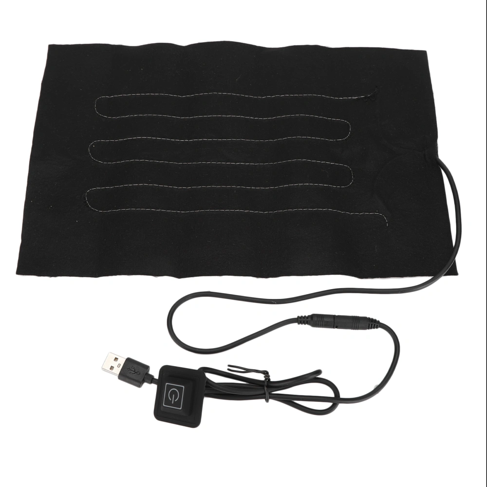 Electric Cloth Heating Pad Waterproof Portable Cloth Heater Pad for Shoulders Neck Waist Back 20x30cm