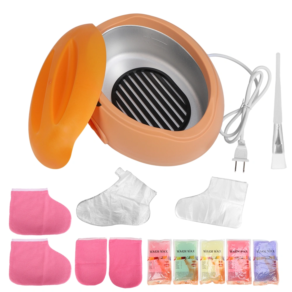 Liddy Paraffin Wax Machine Wax Gloves Booties Moisturizing Soothing Hand Feet Skin Caring Machine Kit 4.96lbUS Plug 110V