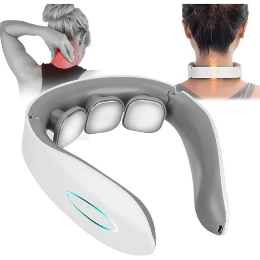 Cervical Spine Massager Relieve Neck Discomfort Electric Neck Protector Deep Tissue Massager Gift for Family and Friends