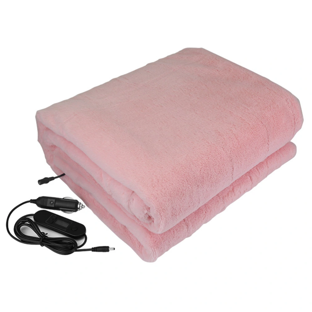 Car Heated Blanket Warm 12V Artificial Fleece Temperature Control Heating Blanket for Winter Camping Outdoor