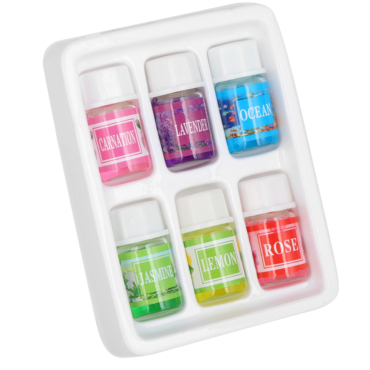 6pcs Fragrant Essential Oil Water Soluble Various Fragrance Aromatherapy Essential Oil for Humidifier 18ml