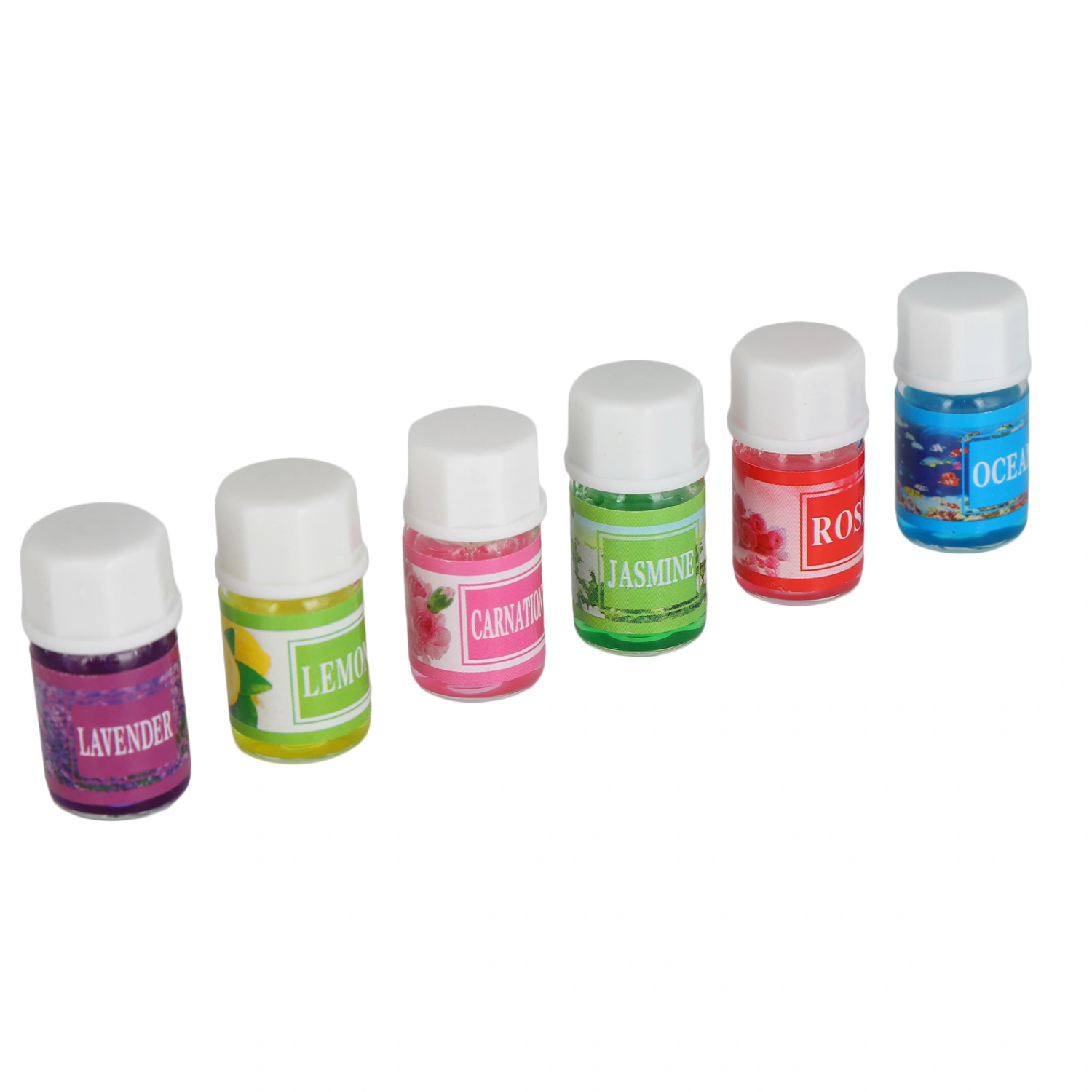 6pcs Fragrant Essential Oil Water Soluble Various Fragrance Aromatherapy Essential Oil for Humidifier 18ml