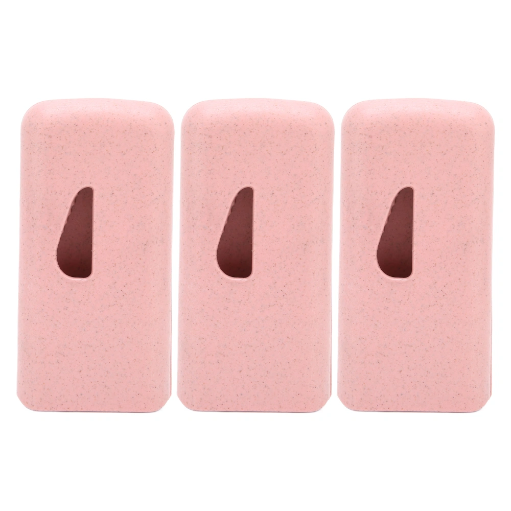 3pcs Portable Medicine Cutter Plastic Medicine Separation Tool for Children ElderlyPink