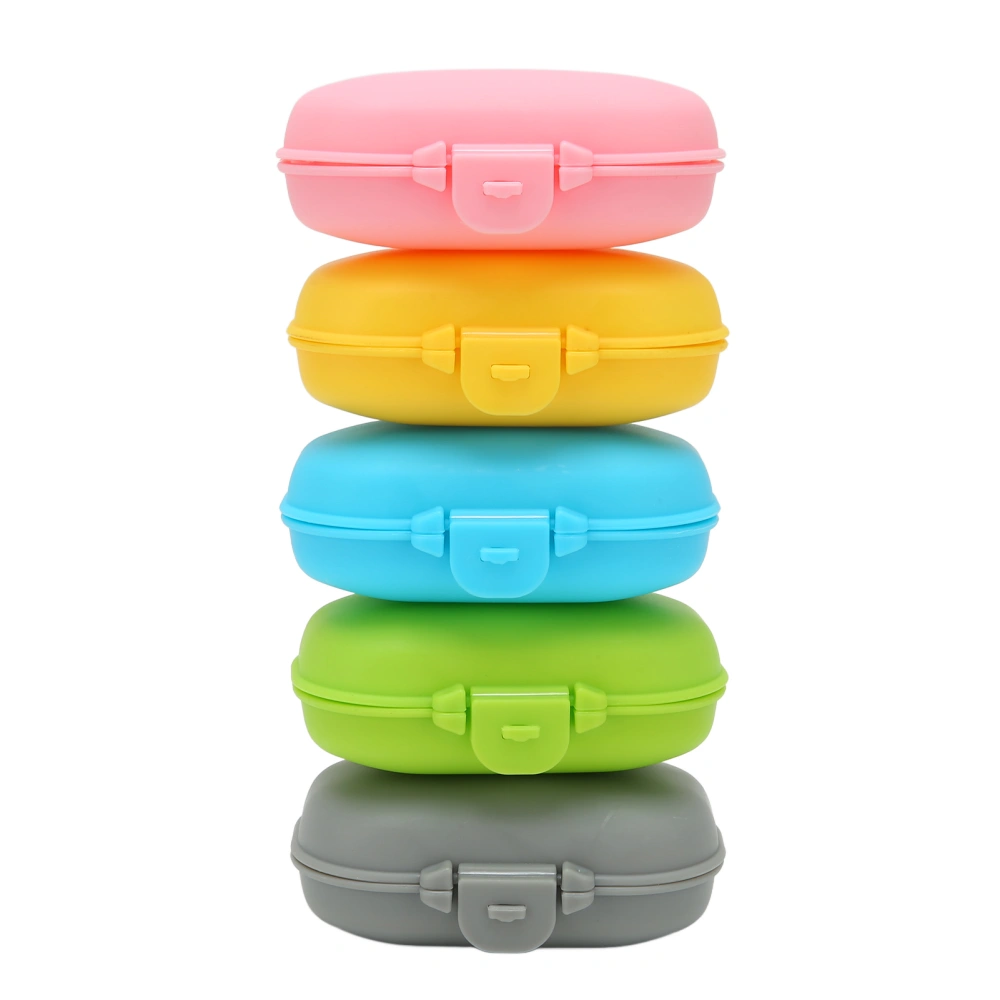 5PCS Pills Organizer No Objectional Odor Folding Resistant Environmentally Friendly Pills Container