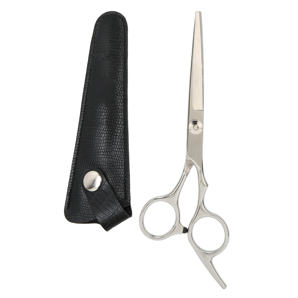 Hair Cutting Scissors Stainless Steel Professional Beard Hairdressing Styling Shears with Leather Case