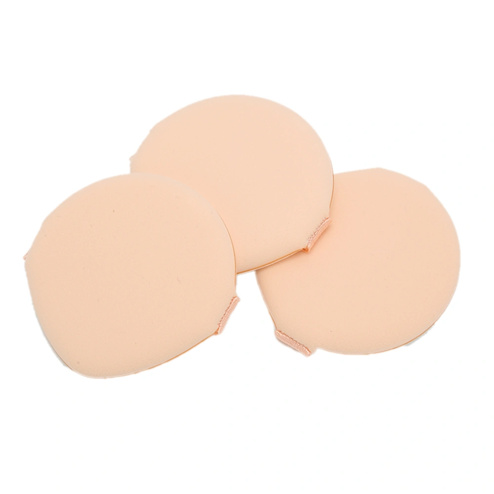 3pcs Powder Puff Professional Portable Washable Soft Elastic Makeup Puff for Foundation BB Cream BlushSkin Color