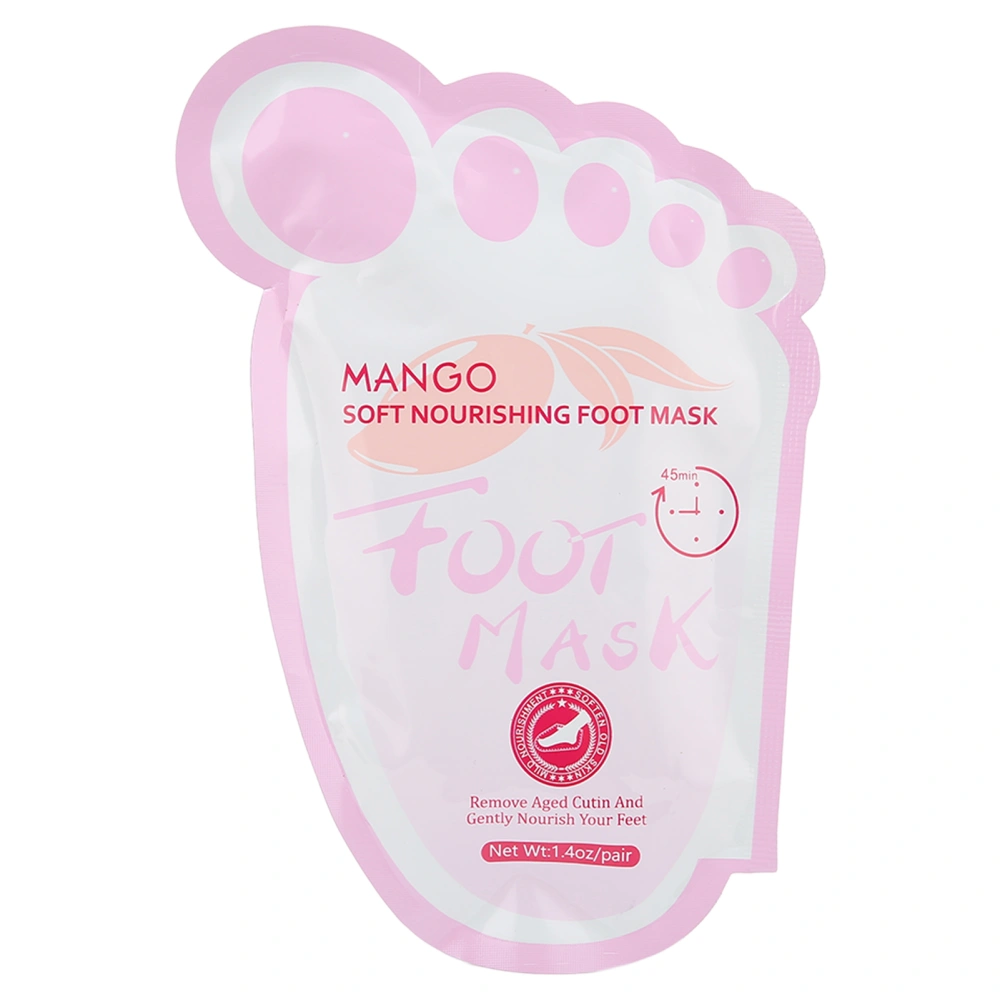 1 Pair RtopR Foot Peeling Mask Cuticles Removal Rough Heels Softening Exfoliating Foot Mask