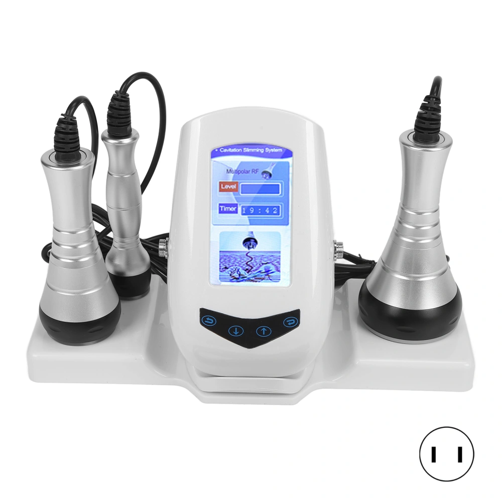 3 In 1 Ultrasonic Body Slimming Shaping Machine 40K RF Fat Burning Beauty Instrument 100‑240VUS Plug