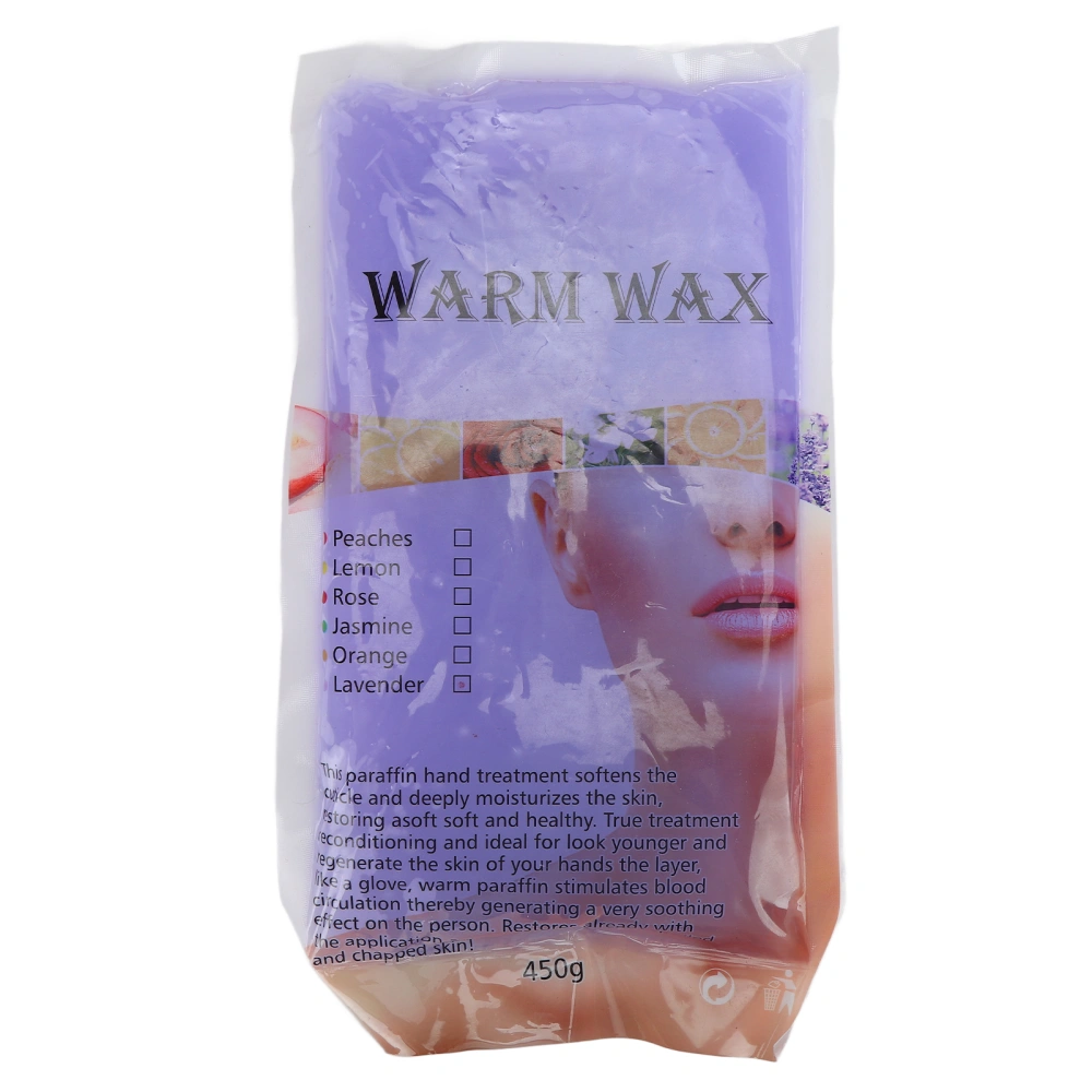 Paraffin Wax 450g Deeply Moisturising Paraffin Wax Beads Blocks for Hands Feet Dry Skin Stiff Muscles Pain RelievingLavender