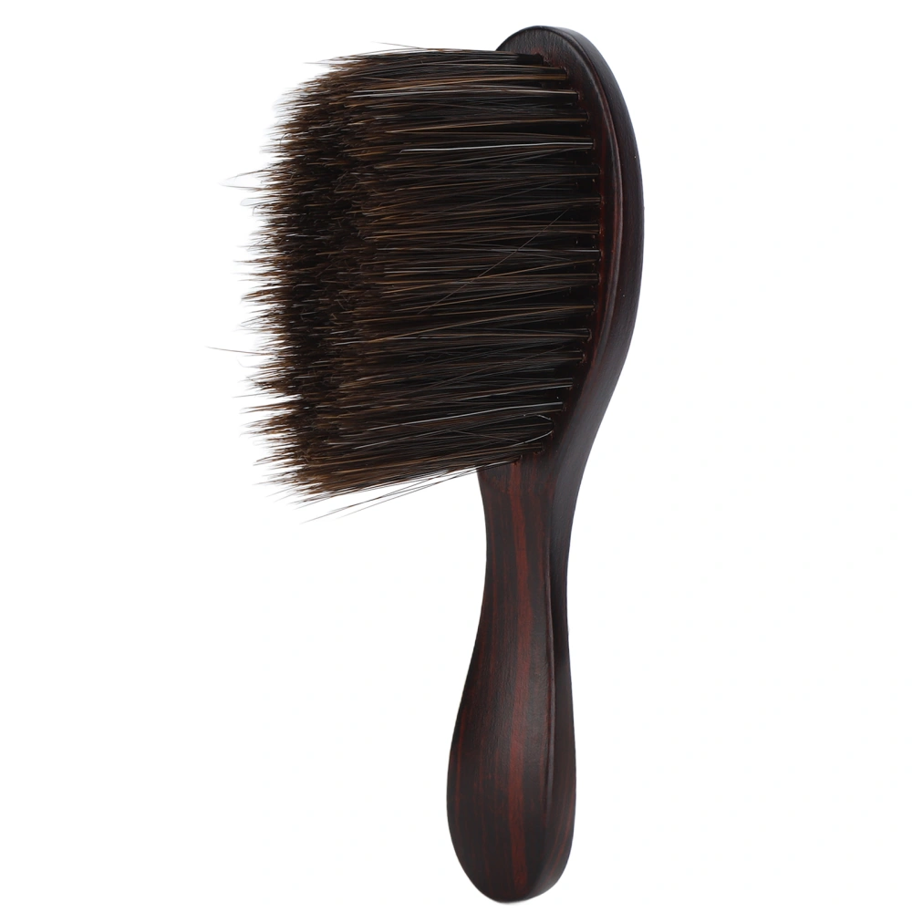 Professional Neck Duster Brush Soft Nylon Bristles Hair Sweeping Brush with Wooden Handle