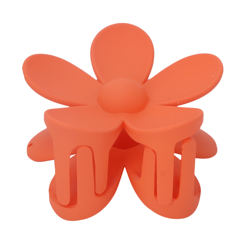 Flower Hair Clip Big Non Slip Matte Cute Women Girls Hair Accessories for Thick Normal Thin HairOrange