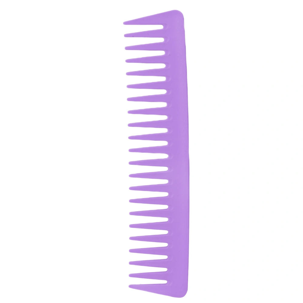 Wide Teeth Comb Rounded Large Hair No Handle Detangling Comb for Curly Hair Wet Dry HairPurple