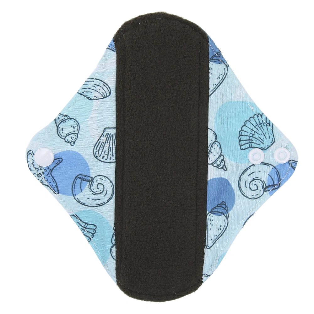 Reusable Sanitary Pad Bamboo Charcoal Portable Soft Printed Elegant Washable Menstrual Pad for WomenG66