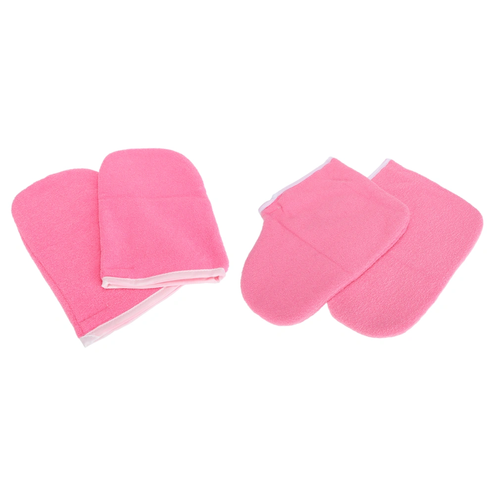 Wax Gloves Set Double Layer Thickening Multi Purpose Heat Preservation Moisturizing SPA Treatment Gloves