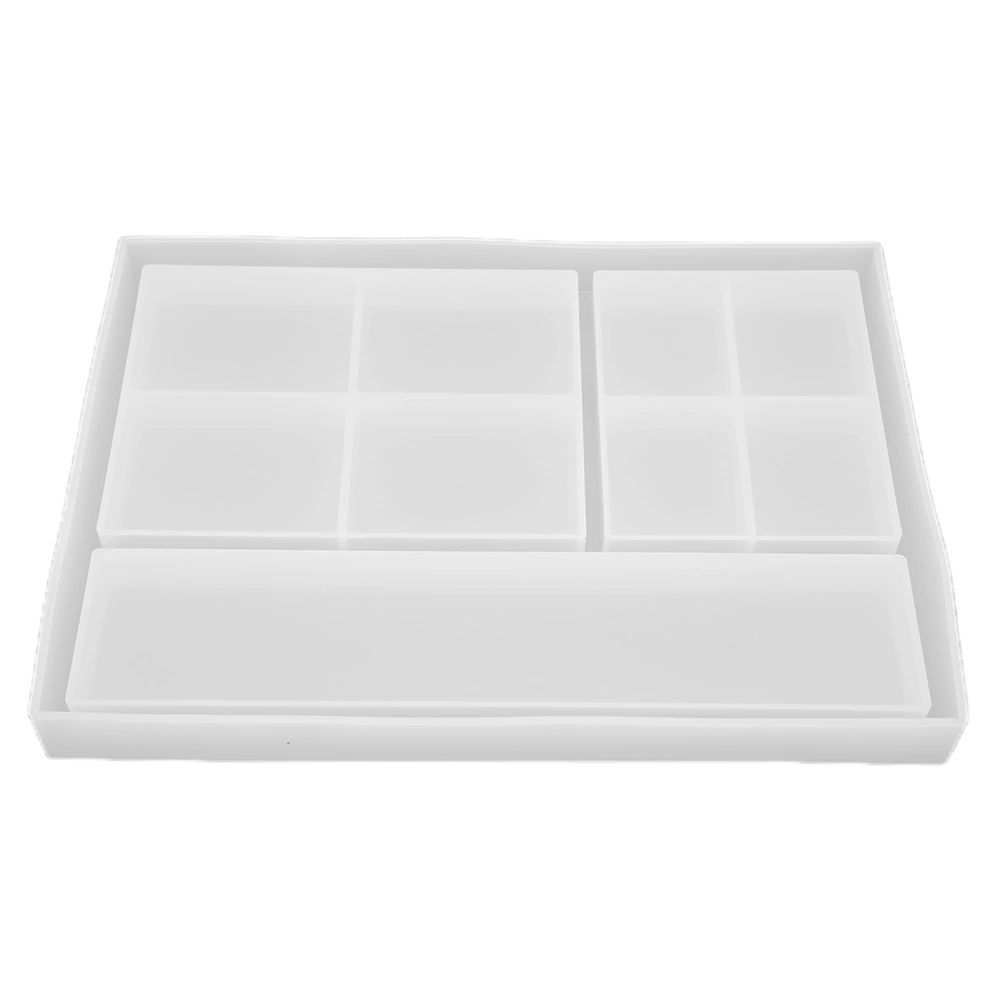 DIY Crystal Epoxy Tray Mold Reusable Easy to Demold Multi Grid Jewelry Box Molds