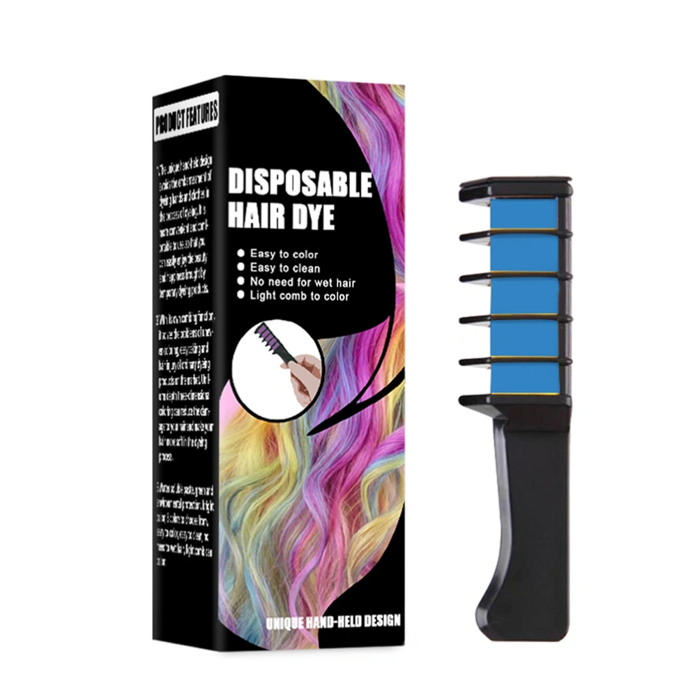 One Time Hair Chalk Comb Professional Temporary Instant Hair Comb Hair Color Highlights Streaks Hair Coloring Dye Comb