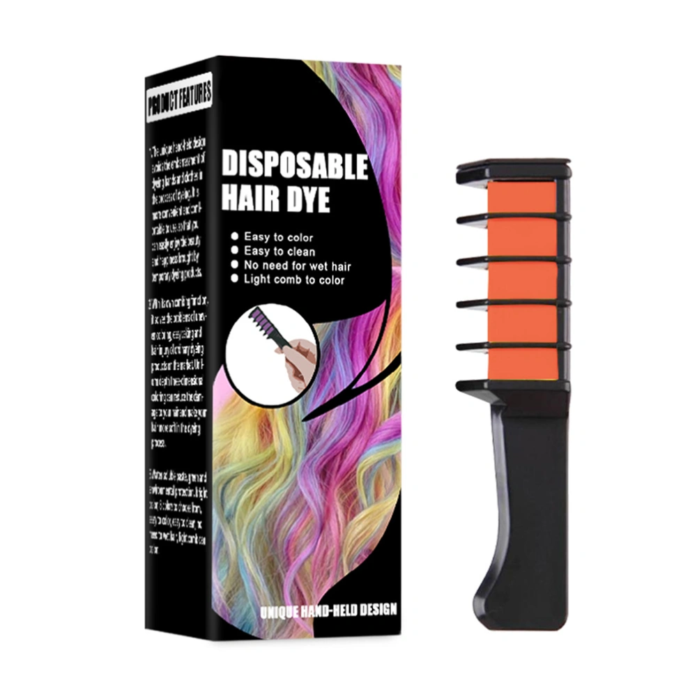 One Time Hair Chalk Comb Professional Temporary Instant Hair Comb Hair Color Highlights Streaks Hair Coloring Dye Comb