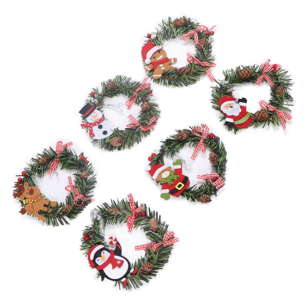 Christmas Candle Rings Berry Pinecone Candle Wreath for Christmas Thanksgiving Day Decorations