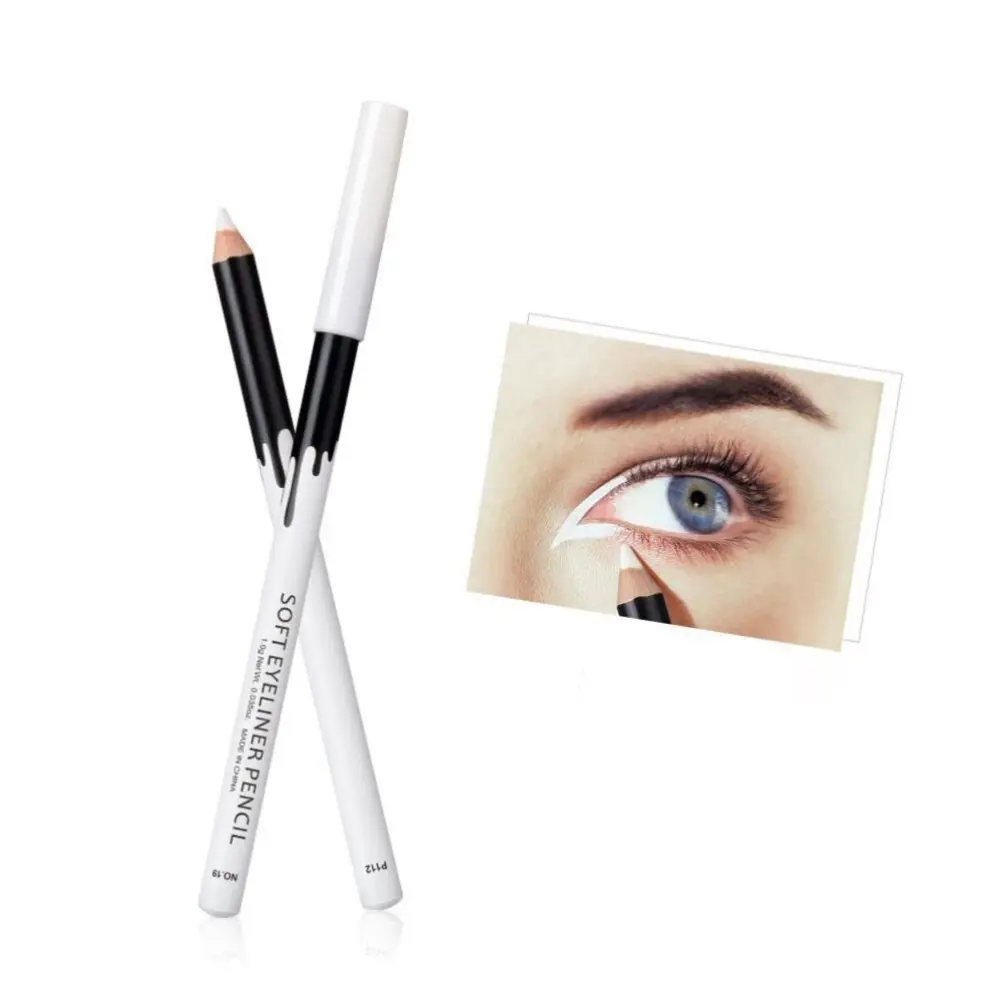 White Eyeliner Long Lasting and Waterproof Eye Liner Pen Not Blooming Lying Silkworm Pen for Professional or Family