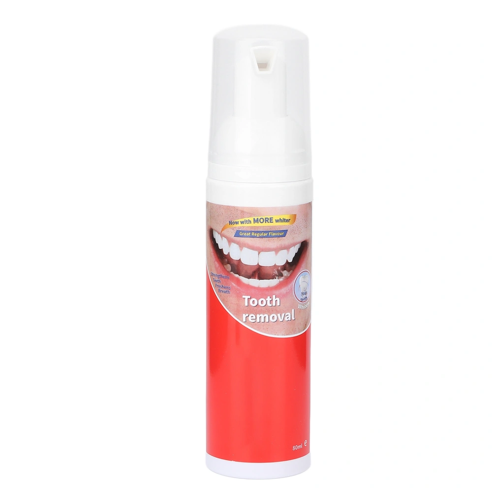 Foam Toothpaste Cleaning Breath Freshening Stain Removal Mousse Toothpaste for Oral Care 80ML