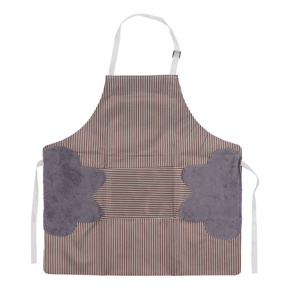 Cosmetics Apron Nail Polish Apron Bib Aprons Manicure Supplies with Adjustable NeckBrown