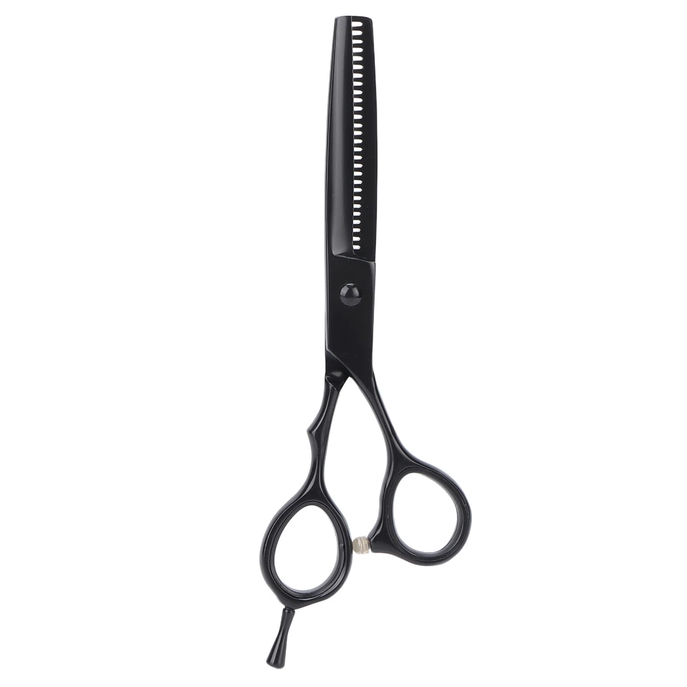 Hair Scissors 5.5 Inches Black Stainless Steel Adjustable Hairdressing Scissors for Hair Thinning ShearsTooth Shears Scissors