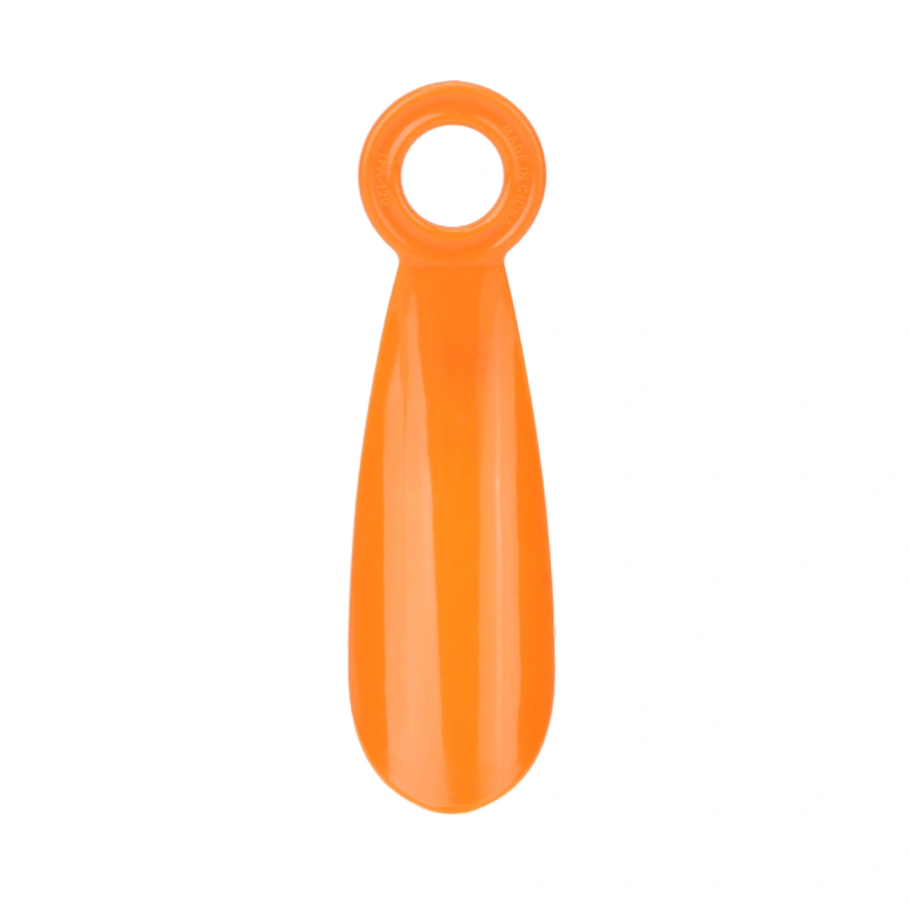 Shoe Horn Small Portable Comfortable Arc Moderate Thickness Shoe Spoon Tongue for Household TravellingOrange