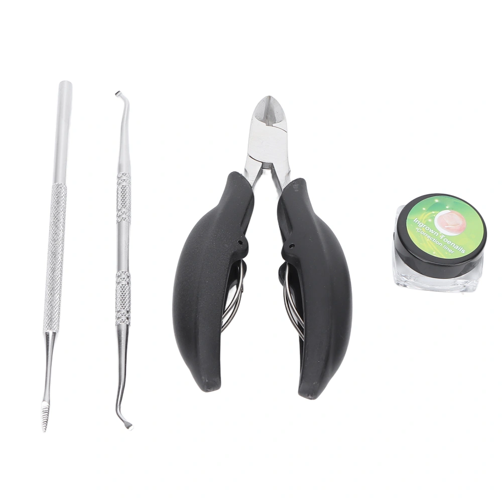 Ingrown Toe Nail Correction Tools Set Nail Pad Ingrown Plier Toenail Lifter Single Head File Pedicure Set