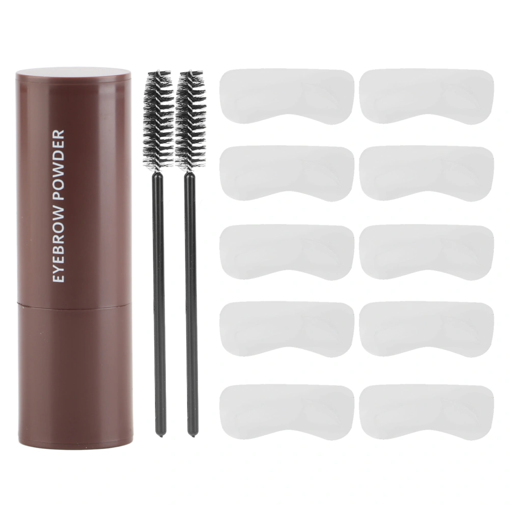 One Step Eyebrow Stamp Shaping Kit Long Lasting Waterproof Eyebrow Powder Set for MakeupDark Brown