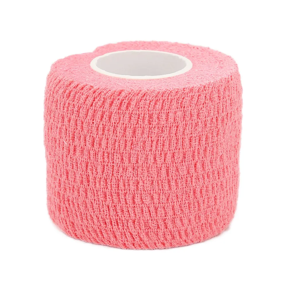 Self Adhesive Bandage Elastic Breathable Cohesive Wrap Tape Rolls for Sports Wrist AnklePink