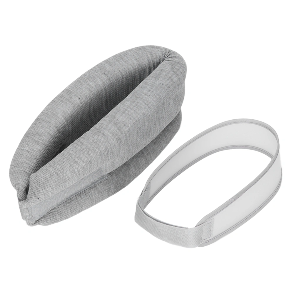 Neck Support Sponge Soft Cervical Spine Tractor with PVC Fixing Strap for Neck Pain Support SleepingGrey