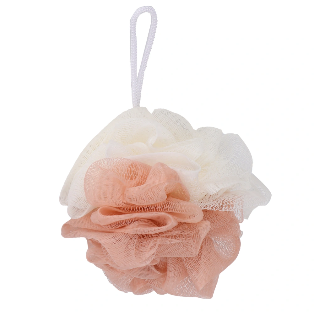 Bath Ball Splicing Simple and Elegant Two Color Delicate Foaming Net Mesh Shower Loofah Bath Ball