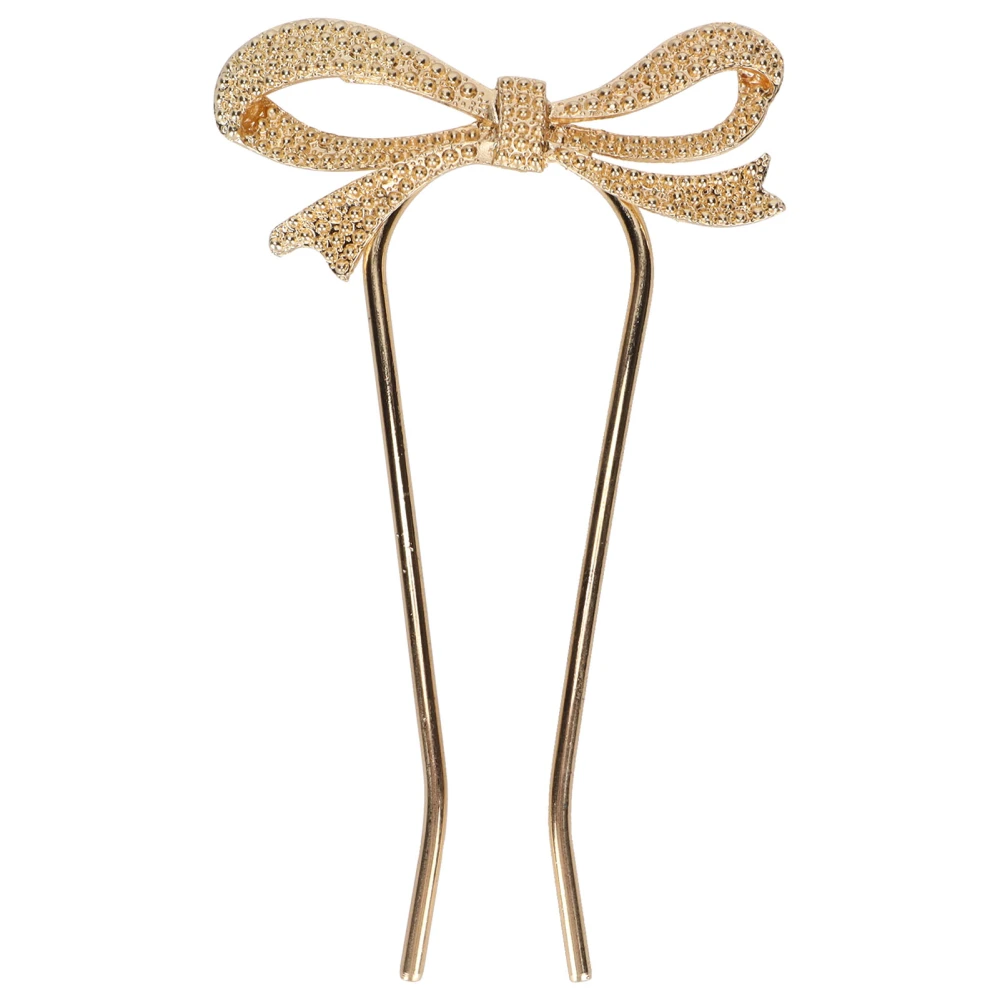 Hair Pin Simple Beautiful Exquisite Eye Catching Convenient Durable Practical Hair Fork for Wedding Party BallGold