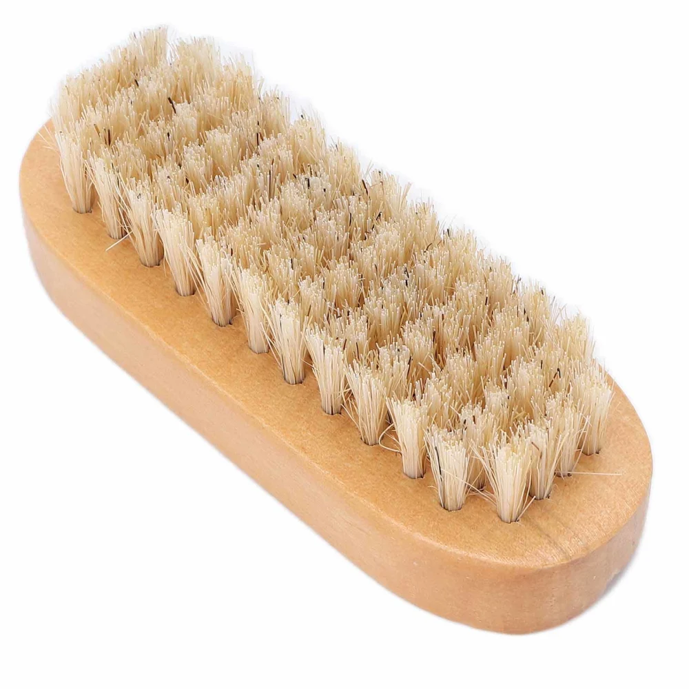 Nail Brush Men Women Wooden Fingernail Dust Dirt Removal Manicure Pedicure Cleaning Scrub Brush