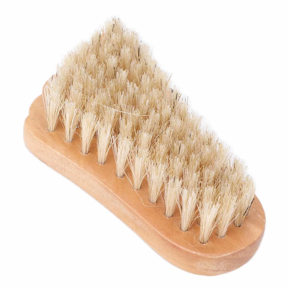 Nail Brush Travel Portable Wooden Foot Hands Fingernail Toenail Cleaning Scrub Brush for Men Women