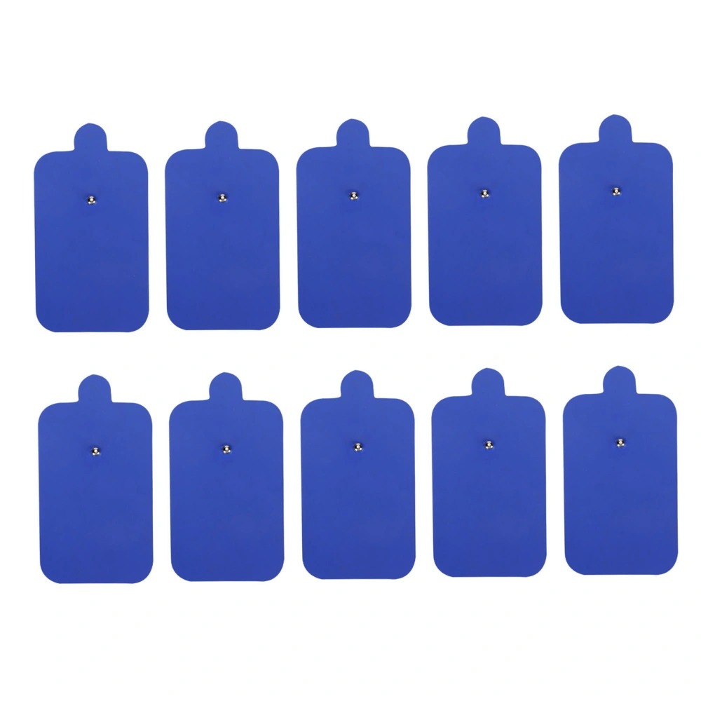 10pcs TENS Unit Pads Electrode Patches Non Irritating Electrode Therapy Patches for Electrotherapy Blue