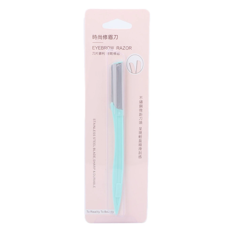 Stainless Steel Eyebrow Trimmer Portable Eyebrow Trimming Shaving Scraping Knife Eyebrow