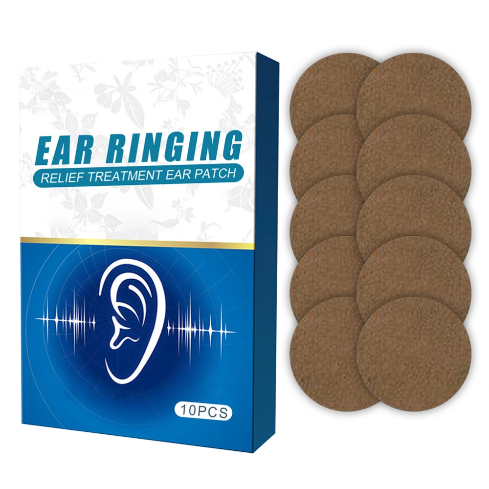 10 Pcs Tinnitus Ear Patch Tinnitus Patch for Ear Hearing Loss Sticker Natural Plant Plaster Health Care